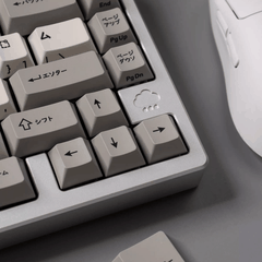 Keycap CMK PBT Retro Japanese Katakana PBT Dye-sub Cherry Profile