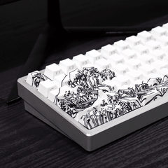 Keycap CMK Wave of Kanagawa PBT Dye-sub Cherry Profile