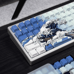 Keycap CMK Wave of Kanagawa PBT Dye-sub Cherry Profile