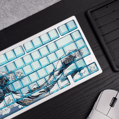 Keycap CMK Wave of Kanagawa PBT Dye-sub Cherry Profile