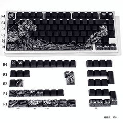 Keycap CMK Wave of Kanagawa PBT Dye-sub Cherry Profile