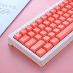 Keycap Aifei Semi-transparent Orange Red ABS Double-shot Cherry Profile