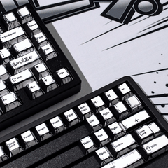 Keycap NDN Comic Style Monochrome PBT Dye-sub Cherry Profile