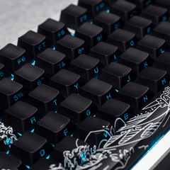 Keycap CMK Wave of Kanagawa PBT Dye-sub Cherry Profile