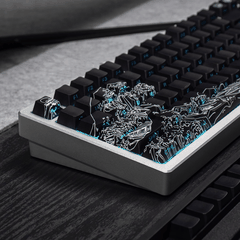 Keycap CMK Wave of Kanagawa PBT Dye-sub Cherry Profile