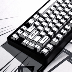 Keycap NDN Comic Style Monochrome PBT Dye-sub Cherry Profile