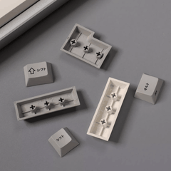 Keycap CMK PBT Retro Japanese Katakana PBT Dye-sub Cherry Profile