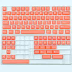 Keycap Aifei Semi-transparent Orange Red ABS Double-shot Cherry Profile