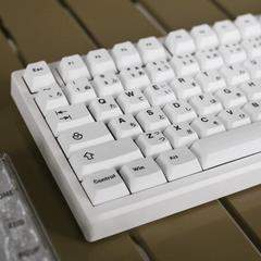 Keycap CMK PBT Black on White Song Ngữ