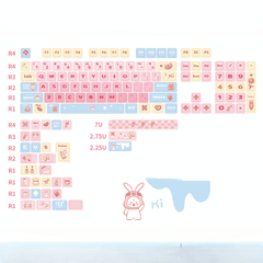 Keycap Lovely Bunny PBT Dye-sub Cherry Profile