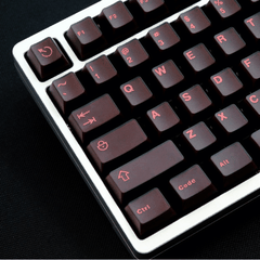 Keycap Aifei ABS Semi-transparent Red Neon ABS Double-shot Cherry Profile