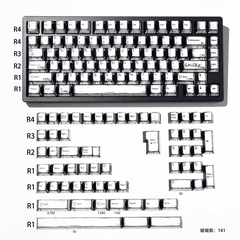 Keycap NDN Comic Style Monochrome PBT Dye-sub Cherry Profile