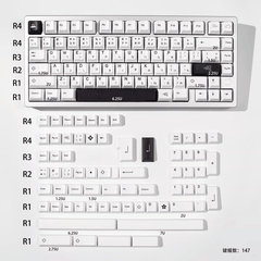 Keycap CMK PBT BOW Cloudy PBT Dye-sub Cherry Profile