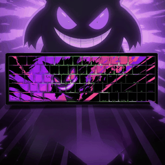 Keycap CMK Pokémon Gengar PBT Dye-sub Cherry Profile