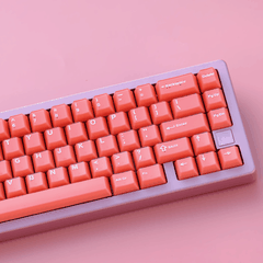 Keycap Aifei Semi-transparent Orange Red ABS Double-shot Cherry Profile