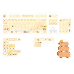 Keycap NDN Capybara PBT Dye-sub PDA Profile