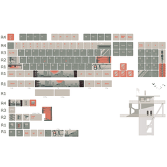 Keycap CMK City Shadow PBT Dye-sub Cherry Profile
