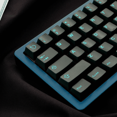 Keycap Aifei ABS Semi-transparent Blue Cyan ABS Double-shot Cherry Profile