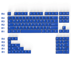 Keycap Aifei ABS Classic Blue ABS Double-shot Cherry Profile