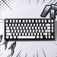 Keycap NDN Comic Style Monochrome PBT Dye-sub Cherry Profile