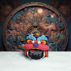 Artisan Zuno Cat Lion Dance