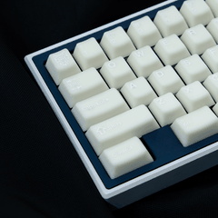Keycap Aifei ABS Semi-transparent Marble White ABS Double-shot Cherry Profile