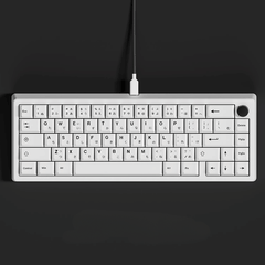 Keycap CMK PBT Black on White Song Ngữ