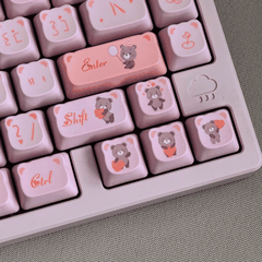 Keycap NDN Cute Bear PBT Dye-sub PDA Profile