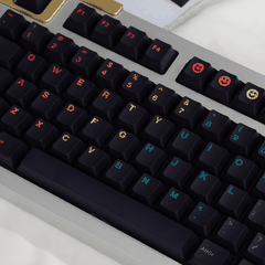 Keycap CMK PBT Midnight Rainbow PBT Dye-sub Cherry Profile