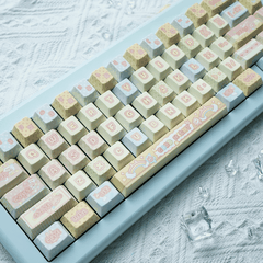 Keycap Rainbow Bunny PBT Dye-sub Cherry Profile