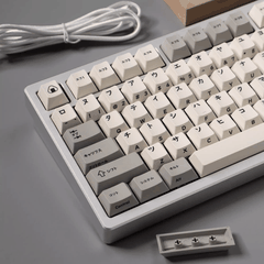 Keycap CMK PBT Retro Japanese Katakana PBT Dye-sub Cherry Profile