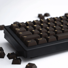 Keycap Aifei ABS Semi-transparent Black Gold ABS Double-shot Cherry Profile