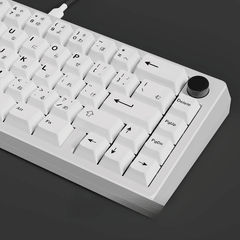 Keycap CMK PBT Black on White Song Ngữ