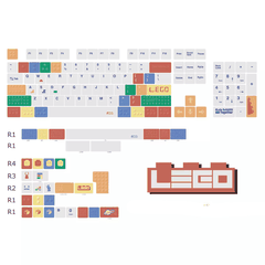 Keycap NDN Lego PBT Dye-sub Cherry Profile