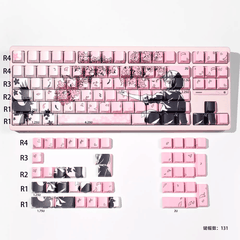 Keycap CMK Makima Sakura PBT Dye-sub Cherry Profile