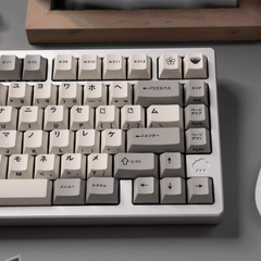 Keycap CMK PBT Retro Japanese Katakana PBT Dye-sub Cherry Profile