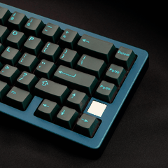 Keycap Aifei ABS Semi-transparent Blue Cyan ABS Double-shot Cherry Profile