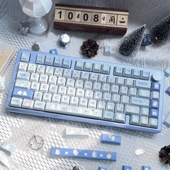 Keycap Blue Ghost PBT Dye-sub Cherry Profile