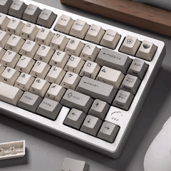 Keycap CMK PBT Retro Japanese Katakana PBT Dye-sub Cherry Profile