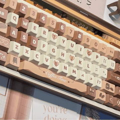 Keycap Caramel Macchiato PBT Dye-sub Cherry Profile