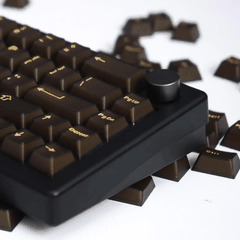 Keycap Aifei ABS Semi-transparent Black Gold ABS Double-shot Cherry Profile