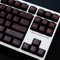 Keycap Aifei ABS Semi-transparent Red Neon ABS Double-shot Cherry Profile