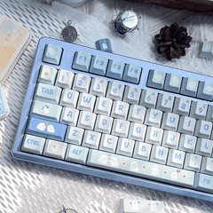 Keycap Blue Ghost PBT Dye-sub Cherry Profile