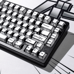 Keycap NDN Comic Style Monochrome PBT Dye-sub Cherry Profile
