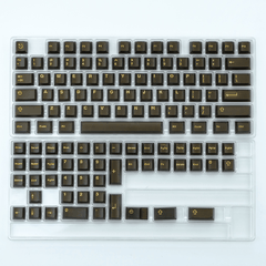 Keycap Aifei ABS Semi-transparent Black Gold ABS Double-shot Cherry Profile