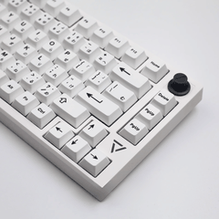Keycap CMK PBT Black on White Song Ngữ