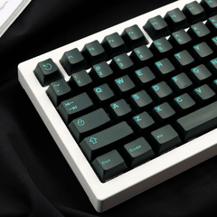 Keycap Aifei ABS Semi-transparent Blue Cyan ABS Double-shot Cherry Profile
