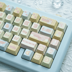 Keycap Rainbow Bunny PBT Dye-sub Cherry Profile