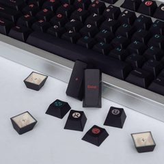 Keycap CMK PBT Midnight Rainbow PBT Dye-sub Cherry Profile