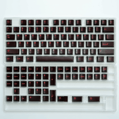Keycap Aifei ABS Semi-transparent Red Neon ABS Double-shot Cherry Profile